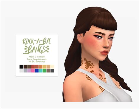 Sims 4 Maxis Match Bangs Images And Photos Finder
