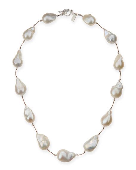 Margo Morrison Large Baroque Pearl Necklace 20l Neiman Marcus