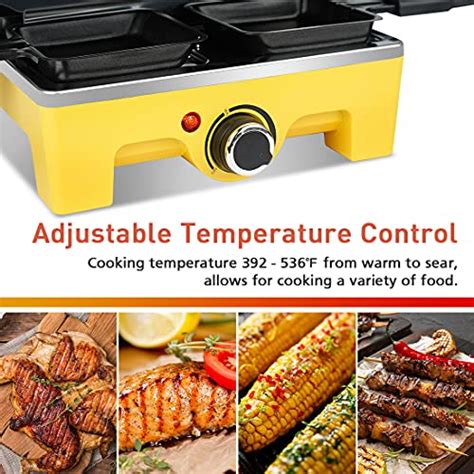 Cusimax Raclette Grill Electric Grill Table Portable In Korean Bbq Grill Indoor Cheese