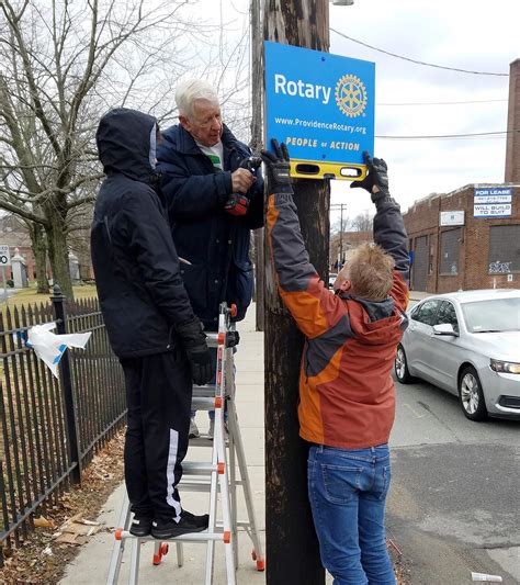 New Rotary Signs Around Town Rotary Club Of Providence