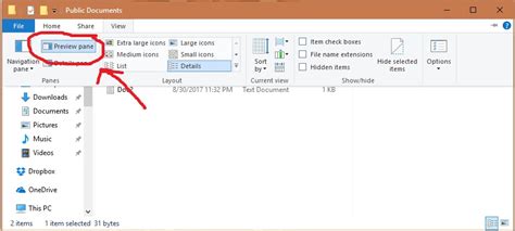 Windows 10 File Explorer Preview Pane Activation On Specific Folders