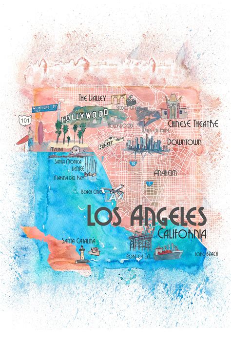 Map Of California Cities Along 101