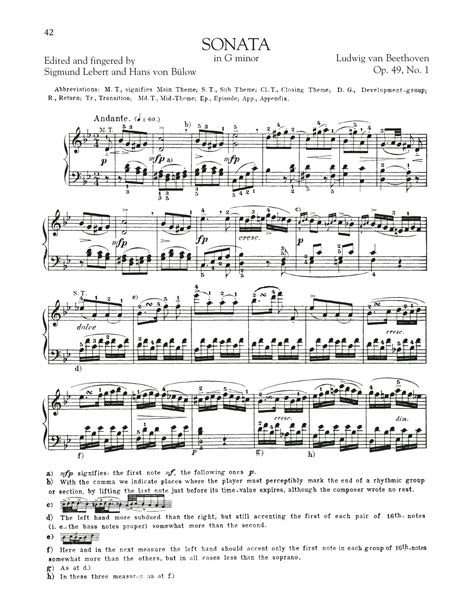 Sonata In G Minor Op No Partitions Ludwig Van Beethoven
