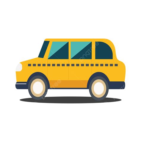 Hand Painted Yellow Taxi Car Vector Yellow Taxi Car Taxi Car Png And