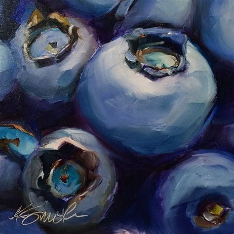 Blueberries By Kim Smith Art Food Art Painting Art Painting Oil