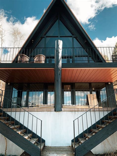 See more ideas about painted picture frames, picture frames, frame. Our Freshly Painted Black A-Frame | Black house exterior ...