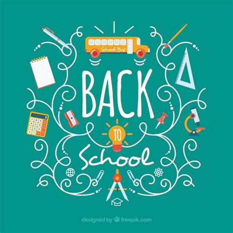 Happy Back To School Background Vector Free Download