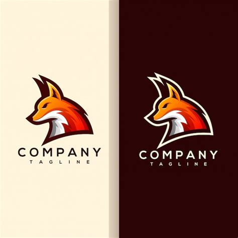 Logo de zorro | Vector Premium