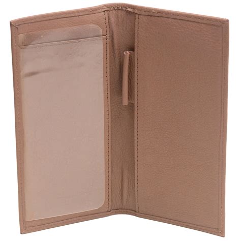 Pielino Womens Plain Checkbook Cover Genuine Leather Slim Ebay