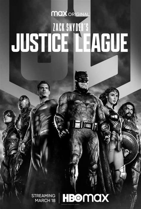 New Poster Artwork For Zack Snyders Justice League Released By Hbo Max