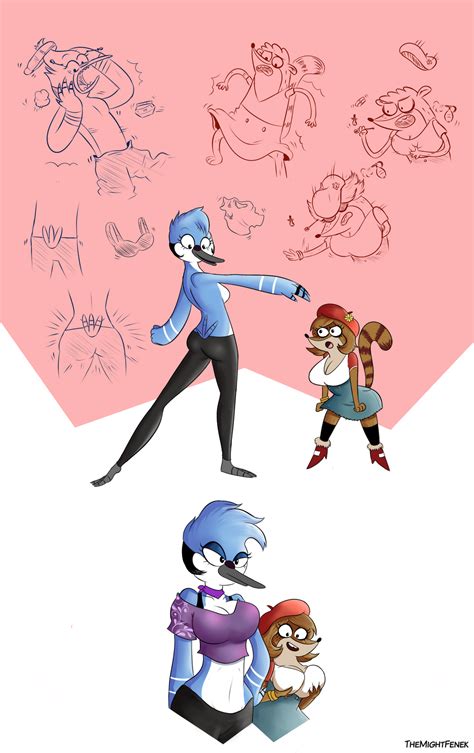 Regular Tg Sequence A Regular Show Genderbend By Themightfenek On