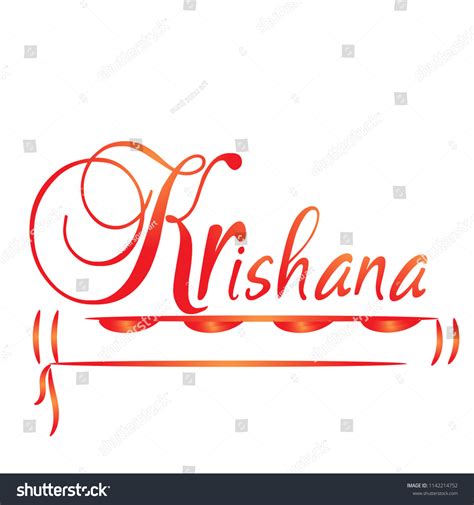Krishna Logo Design Art Stock Vector Royalty Free 1142214752
