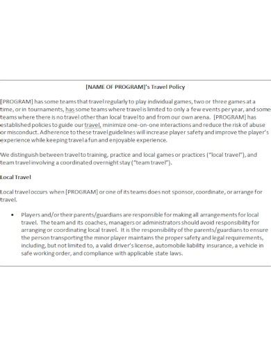 Read our report on diversity, equity. 10+ Travel Policy Templates - Google Docs, Word, Pages ...