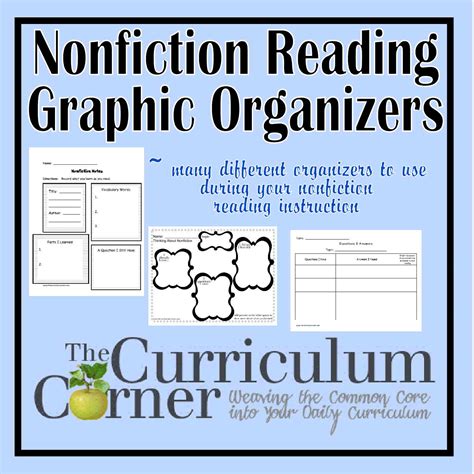 Nonfiction Graphic Organizers for Reading - The Curriculum ...