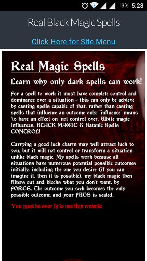 Real Black Magic Spells For Android Apk Download