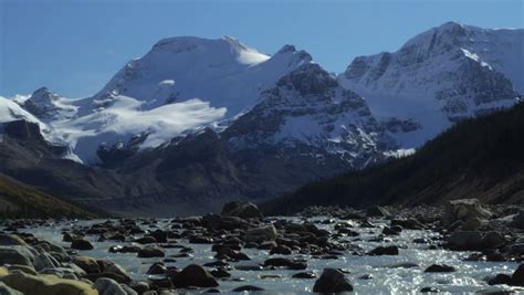 Mt Athabasca And Mount Andromeda Above The Athabasca