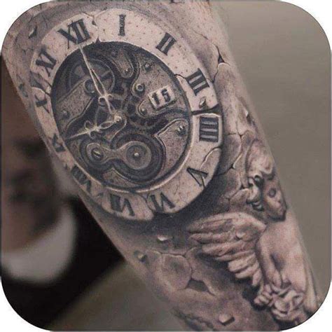 By Darwin Enriquez Pocket Watch Tattoos Clock Tattoo Watch Tattoos