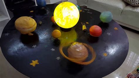 Science Project Solar System Model School Project Jafirah Class Iii