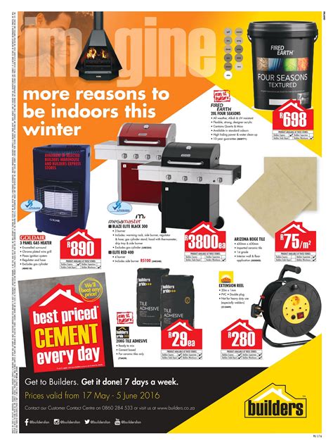 Sign in | create account. Builders Warehouse Catalogue 17 May - 5 June 2016