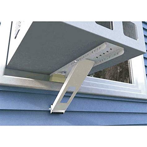 Installation of universal window air conditioner bracket. Jeacent Universal AC Window Air Conditioner Support Bracket