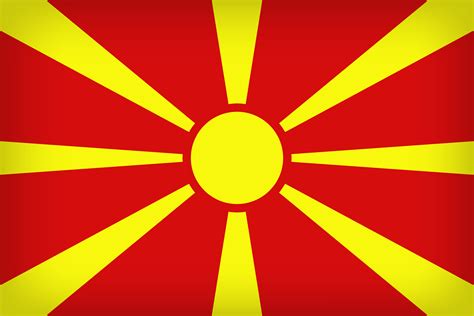 Macedonia Flag The Used Colors In The Flag Are Red Yellow Nikmat