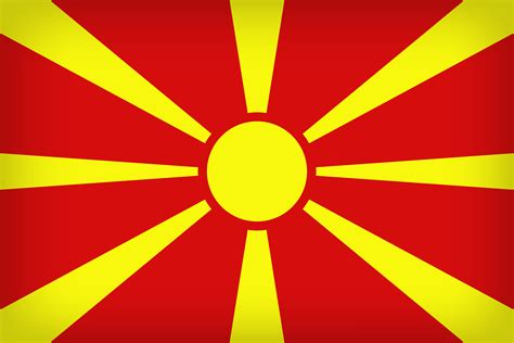 State and war flag and civil ensign (from 5 oct 1995). Macedonia Large Flag | Gallery Yopriceville - High-Quality ...