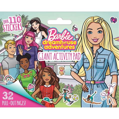 Barbie dreamhouse adventures (also called barbie: Barbie Dreamhouse Adventures: Giant Activity Pad | BIG W