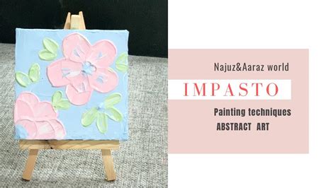 Impasto Floral Acrylic Painting Abstract Art With A