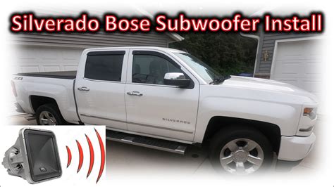 2014-2018 Silverado Bose Subwoofer Install - YouTube