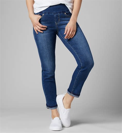 Amelia Pull On Jeans Womens Slim Ankle Medium Indigo Jag® Jeans Usa