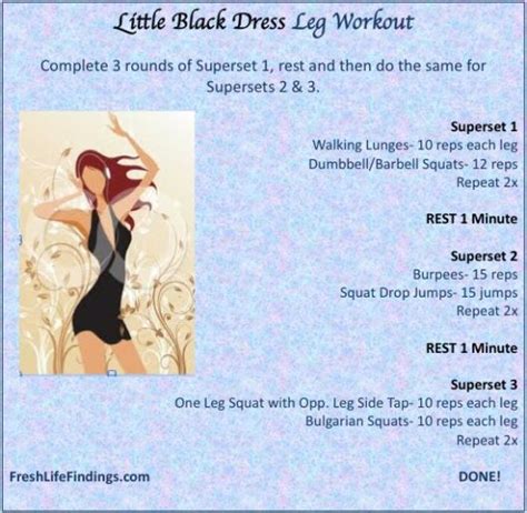 Little Black Dress Leg Workout