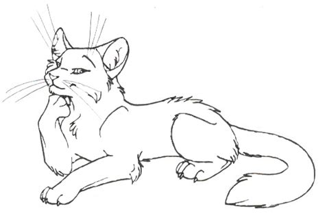 Commission Cat Lineart By Mikaley On Deviantart