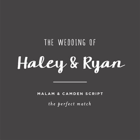 This Rustic Couple Is One Of Our Favorite Free Wedding Font Pairings