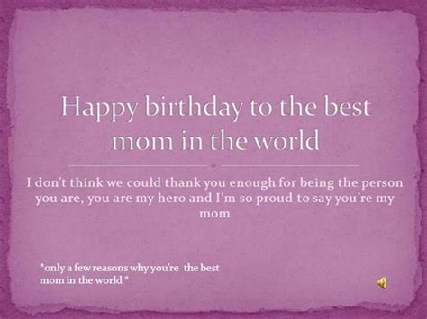 Happy Birthday Quotes To The Best Mom Wishesgreeting