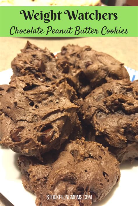 Crave cookies but on the weight watchers plan? Weight Watchers Chocolate Peanut Butter Cookies