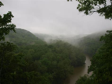 Green River Valley At Mammoth Cave National Park In Kentucky Early
