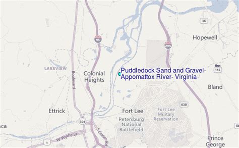 Puddledock Sand And Gravel Appomattox River Virginia Tide Station