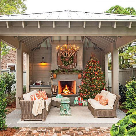 Glowing Outdoor Fireplace Ideas Southern Living