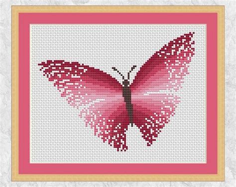You will find dozens of free crossstitch patterns to suit your every need. Pink butterfly cross stitch pattern printable modern ...