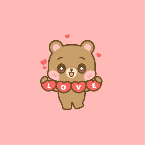 Premium Vector Cute Kawaii Animals San Valentine