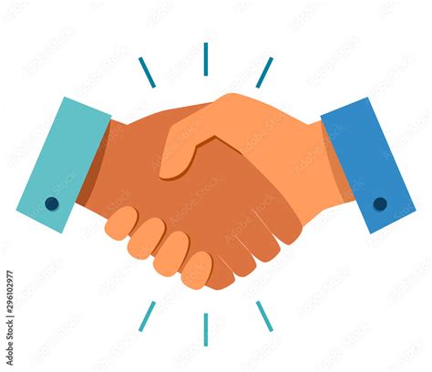 Business Handshake Icon Handshake Of Business Partners Business