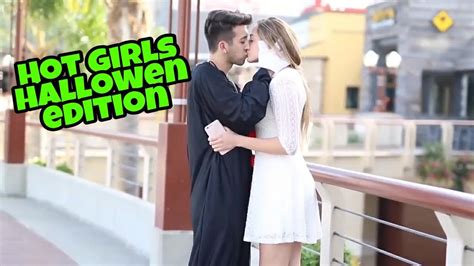 Kissing Prank Hot Girls In Hallowen Youtube