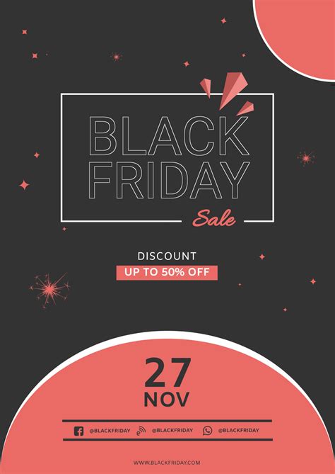 Black Friday Special Discount Poster Template