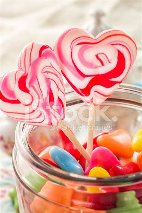 Heart Candy And Lollipops Stock Photo Royalty Free Freeimages