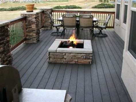 Fire Pit Ideas On Wood Deck Decks With Fire Pits Know This Before You