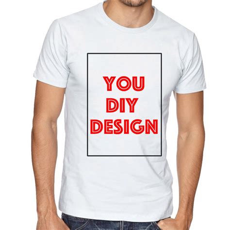Customized T Shirt Print Your Own Design Diy Photo Text Logo High