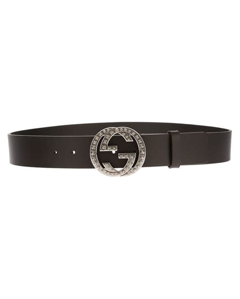 Gucci Studded Buckle Belt In Brown For Men Lyst