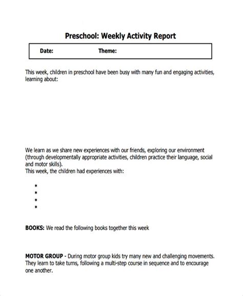 45 Sample Weekly Report Templates Word Pdf Free And Premium Templates