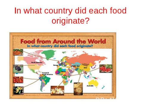 Презентация к уроку английского языка Food And Globalisation