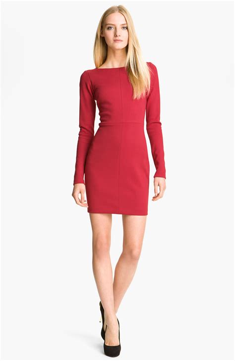 Robert Rodriguez Pencil Dress In Red Lyst